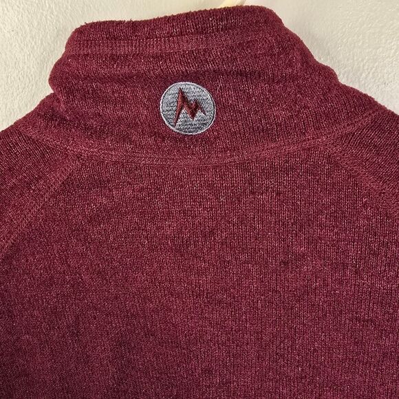 Marmot Mens Long Sleeve Mock Neck 1/4 Zip Pullover Medium - Picture 6 of 10